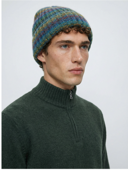 Merino Wool Blend Half-Zip Sweater