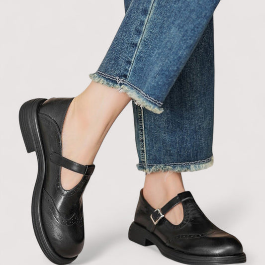Classic orthopaedic mary jane ballet flats for women | Valerie