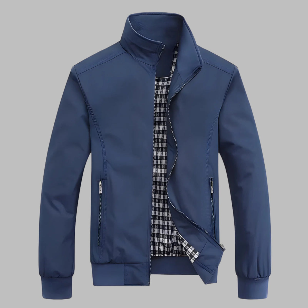 Firenzia Men's Slim Fit Bomber Jacket – Lightweight Casual Coat