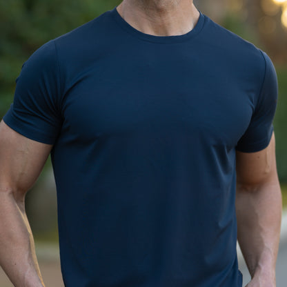 Verso Men's Crew Neck T-Shirt – Slim Fit Short Sleeve