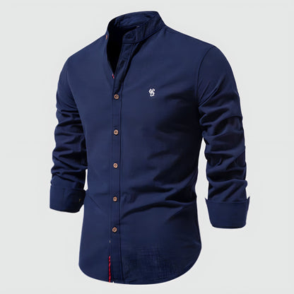 Virtuoso Men's Linen Shirt – Classic Long Sleeve Fit