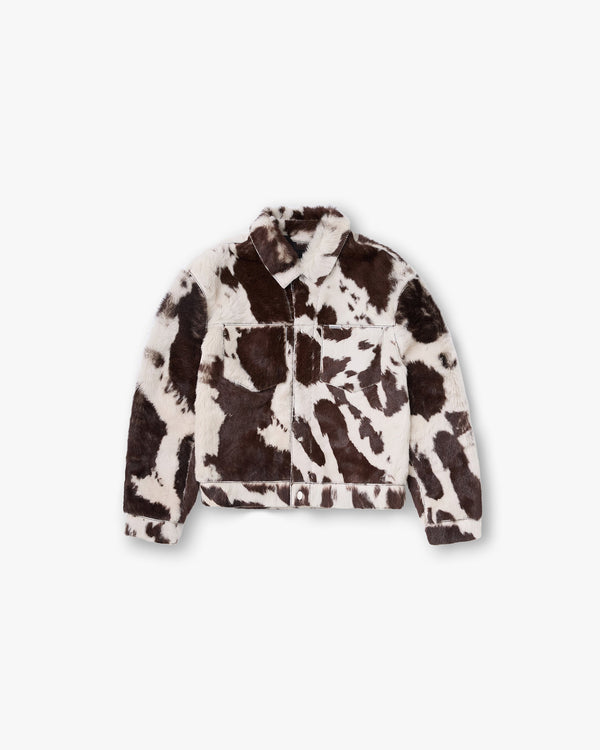 Cowhide Leather Trucker Jacket