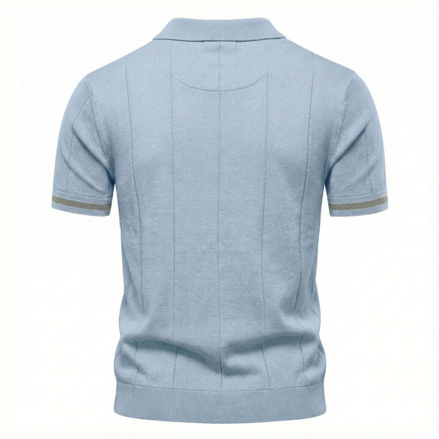 Torino Men's Quarter-Zip Polo Shirt – Short Sleeve Slim Fit