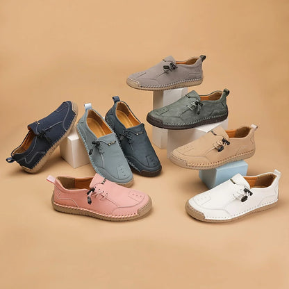 Solvara | Women's Round Toe Slip On Flat Shoes