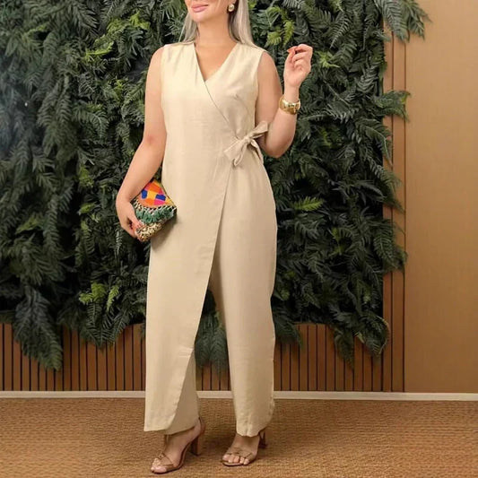 Stylish belted everyday jumpsuit for women | Rosamund
