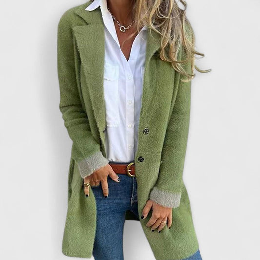 Valesse | Women's Tailored Two Button Blazer with Flap Pockets