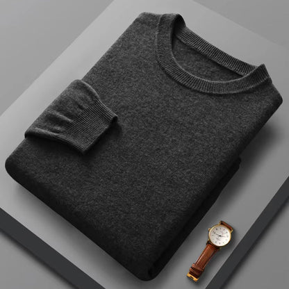 Cirano Men's Merino Crew Neck Sweater – Lightweight Knit