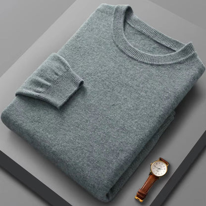 Cirano Men's Merino Crew Neck Sweater – Lightweight Knit