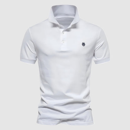 Leone Men's Short Sleeve Polo Shirt – Classic Slim Fit