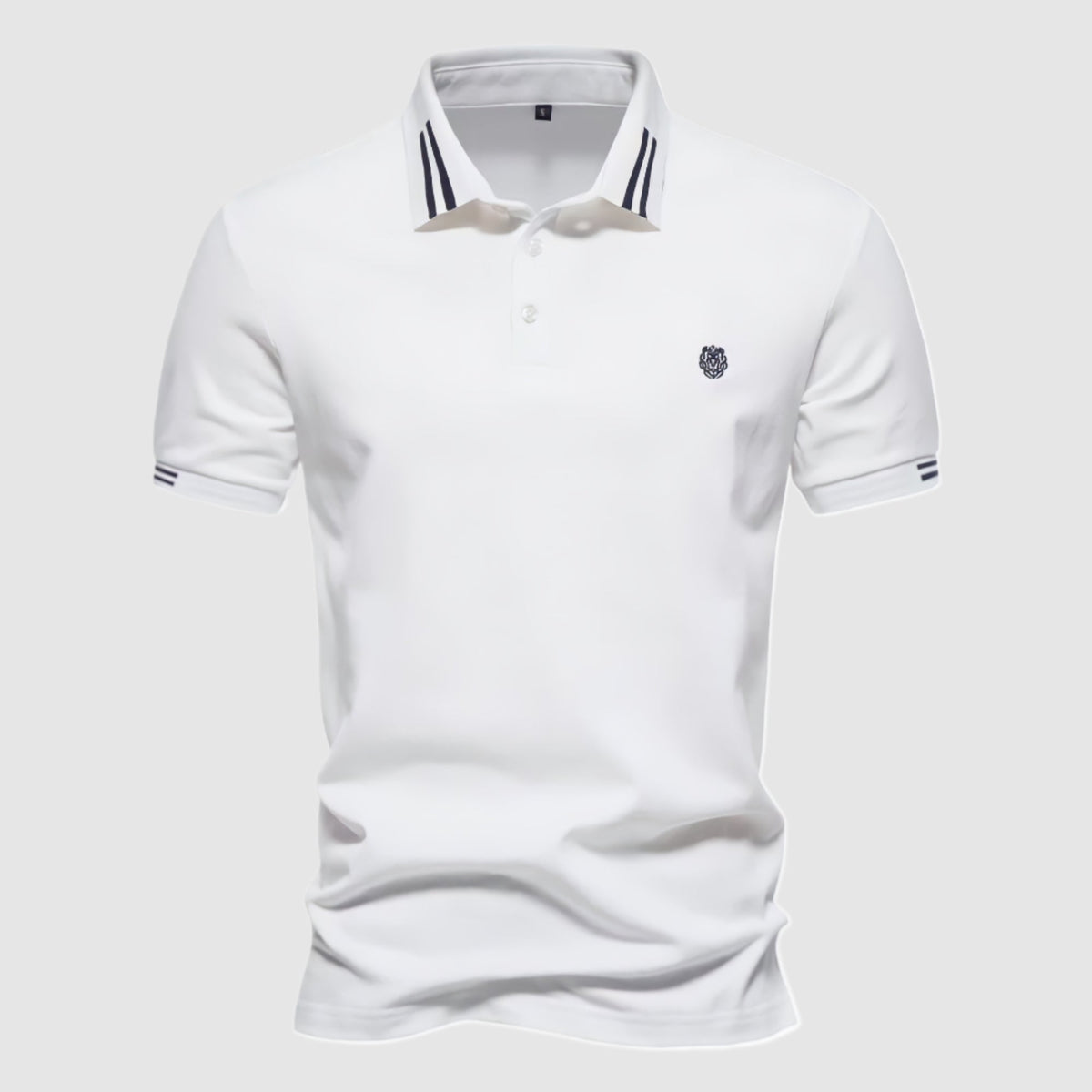 Leoncello Men's Cotton Polo Shirt – Short Sleeve Muscle Fit